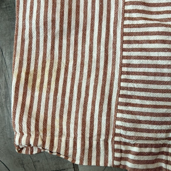 MADEWELL Stripe-Play Button-Back Dress MEDIUM - Picture 6 of 9